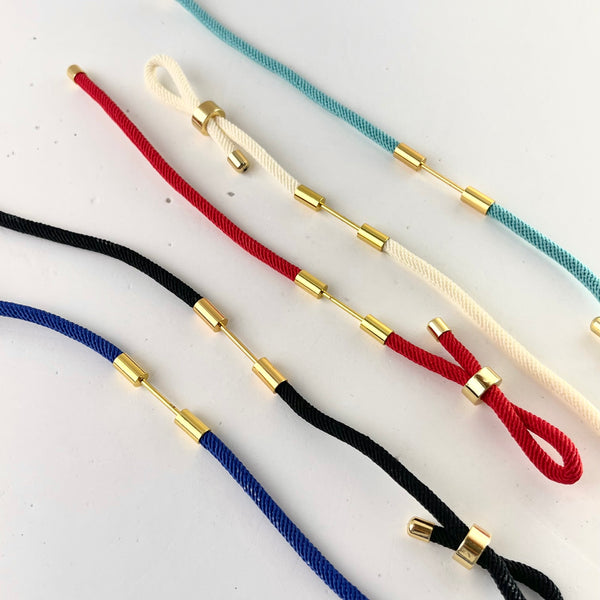 Pulsera Fortuna MariaBolo lista para armar, elige tu color de hilo y dije en rodio hipoalergénico consulta por WhatsApp