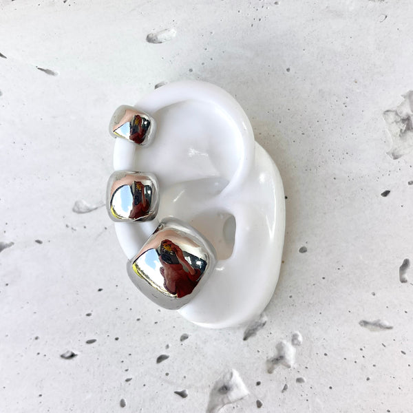 Pendiente sin perforación estilo minimalista